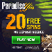 Paradise Win: 50 Free Spins on Featured Games - January 2023