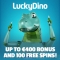 Lucky Dino Casino - 100 Spins & €400 Bonus
