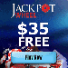 Jackpot Wheel: 50 Free Spins on Multiple Games - May 2022