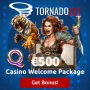 TornadoBet Casino - €500 Welcome Bonus