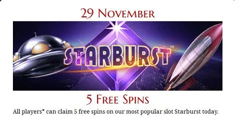 Starburst Free Spins
