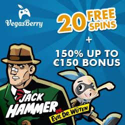 20 Free Spins On JackHammer