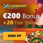 Casinodep - 20 Spins & €200 Bonus