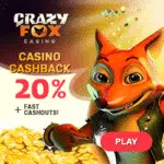 Crazy Fox Casino - 20% Cashback