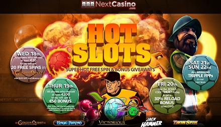 Next Casino Hot Slots Promotion