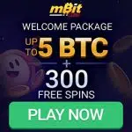 mBit Casino - 300 Spins & 1BTC Bonus