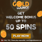 The Gold Lounge - 50 Spins / £200 Bonus